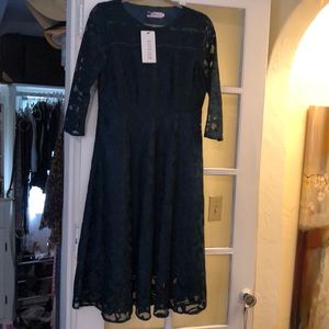 Dark Teal lace dress